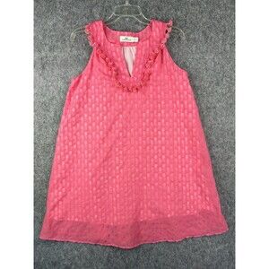 VINEYARD VINES Women’s Sleeveless Fringe Floral Lightweight Cotton Tunic XS
